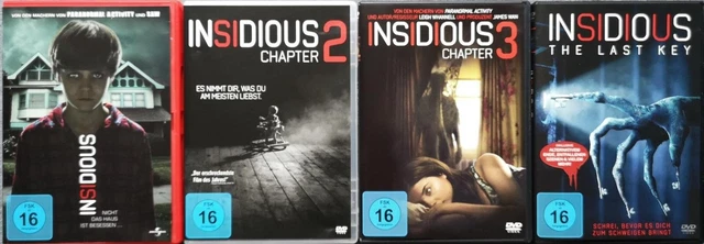 INSIDIOUS 1-4 DVD Horror Film-Serie von James Wan mit Patrick Wilson