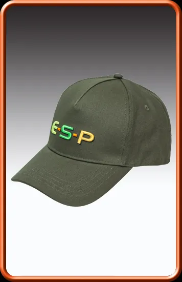 ESP Carp 3D Logo Olive Green Baseball Cap NEW Fishing Green Hat