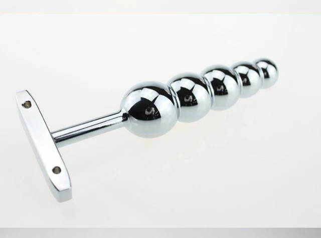 dildo selbst bauen 16CM EDELSTAHL BUTTPLUG Analplug Anal Butt Plug Stahl Kugel Dildo mit Griff  EUR 17,90