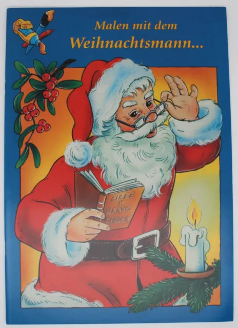 2x Malbuch Weihnachten / DIN A4 /je 32 Seiten/Malen mit dem Weihnachtsmann *NEU* 2
