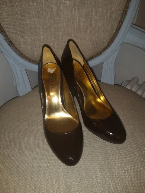Chaussures à talons talons peints en cuir Ralph Lauren taille 39