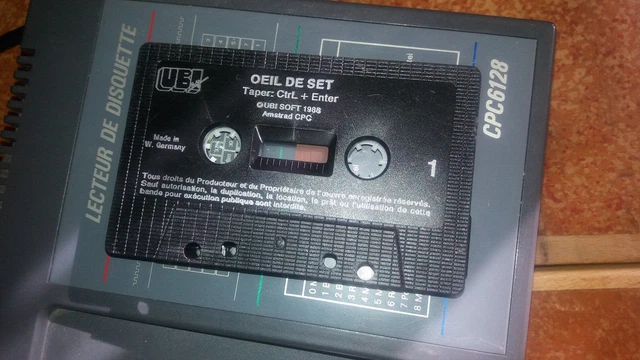 Jeu Cassette Oeil De Set Pour Amstrad 464/664/6128 - Version Loose Testée, En Bon état