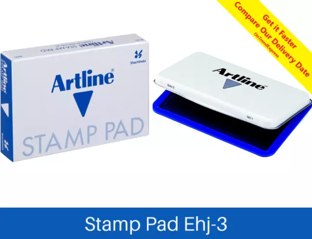 Artline Stamp Pad EHJ-3 Stamp Pad SIZE 1 - Blue NEW