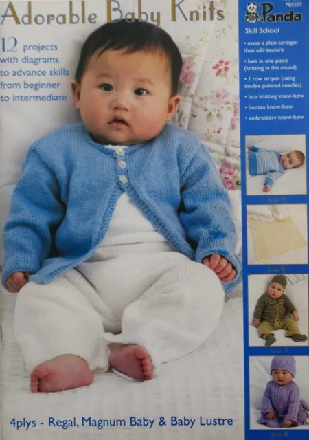 Panda #205 Knitting Pattern book - Adorable Baby Knits - 12 designs in 4ply