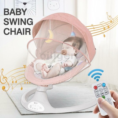 Transat Bebe Balancelle 5 Vitesse Telecommande Bluetooth Commande Tactile Rose Eur 98 72 Picclick Fr