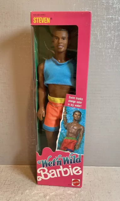 1989 Mattel Wet N Wild Steven  (Barbie) Brand New In Box 4137