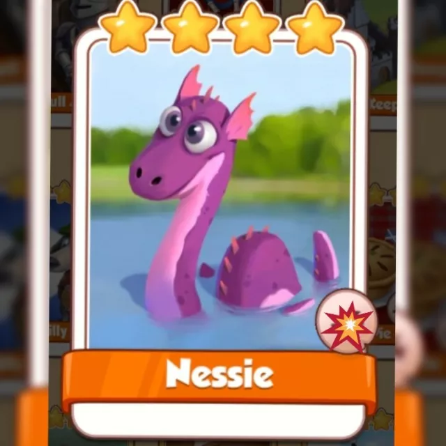 Nessie *** Coin master Game Card. Get Card Immediately.