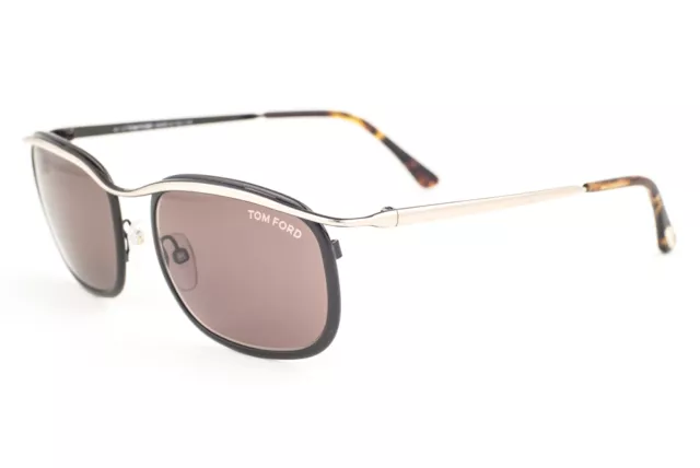 Tom Ford Marcello 419 50J Black Gold / Brown Sunglasses TF419 50J 53mm