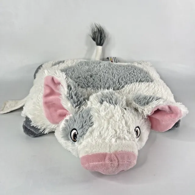 Pillow Pets Moana Plush Pig PUA 16” Stuffed Animal Disney Movie Plush pink EUC