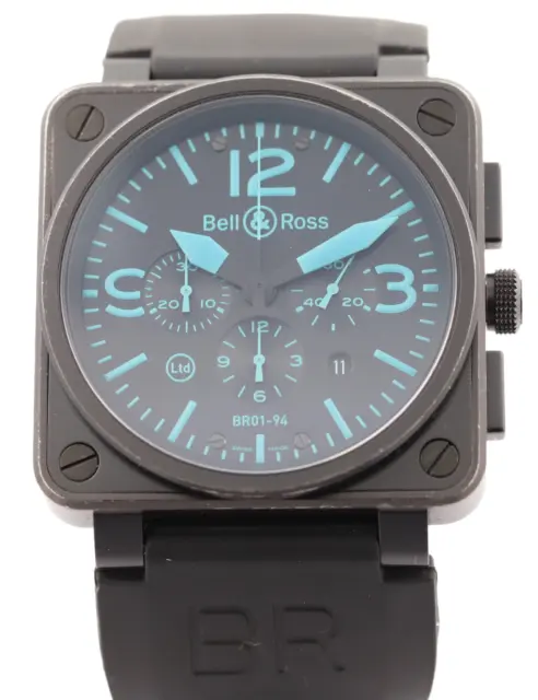 Bell & Ross BR01-94 SBLU Black PVD Steel  46mm - Blue Dial - Limited Edition 500