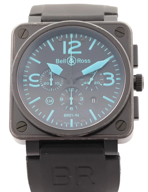 Bell & Ross BR01-94 SBLU Black PVD Steel 46mm - Blue Dial - Limited Edition 500 Bell & Ross BR01-94 SBLU Black PVD Steel 46mm - Blue Dial - Limited Edition 500