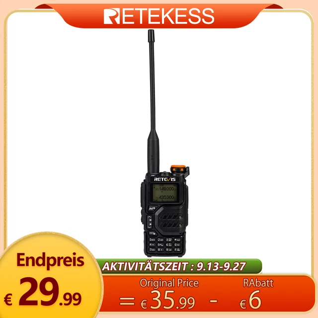 Retevis RA79 Walkie-Talkies Mit Lautsprechermikrofon, Dualband-Amateurfunk, Ham Radios Für Erwachsene Großer Reichweite, Einfach Zu Koppeln