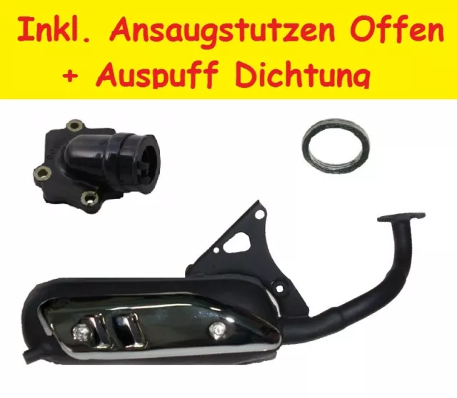 NEU Auspuff Aprilia Gulliver SR50 WWW Stealth Racing Scarabeo Sonic SR 50 Sport