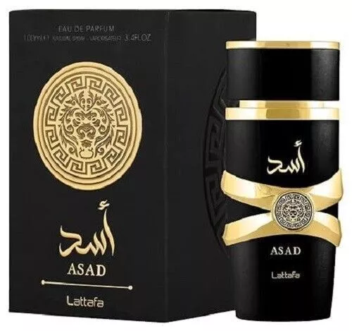 Lattafa Asad par Lattafa 3.4 EDP parfum unisexe Cologne neuf dans sa boîte...