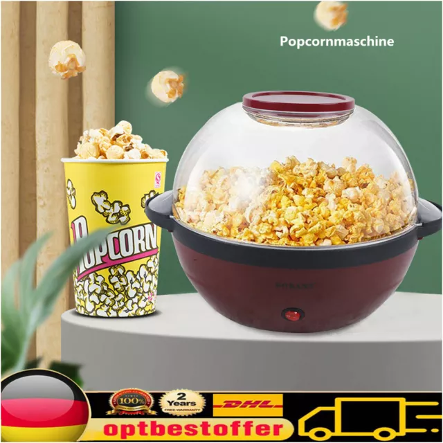 Popcornmaschine Profi Popcornmaker Heimkino Popcornautomat Popcorngerät 850W DHL