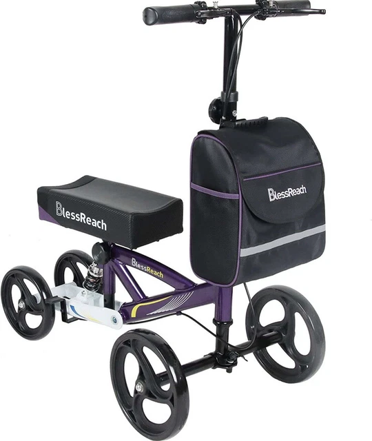 BlessReach Steerable Knee Walker Deluxe Medical Scooter  Wb-2202 PURPLE