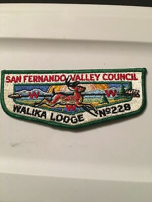 VINTAGE Order of the Arrow WWW Pocket Patch Walika Lodge 228 San Fernando Scout