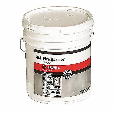 Fire Barrier Sealant: Caulk, Red, Non-Slump/Intumescent, 5 gal Pail Container