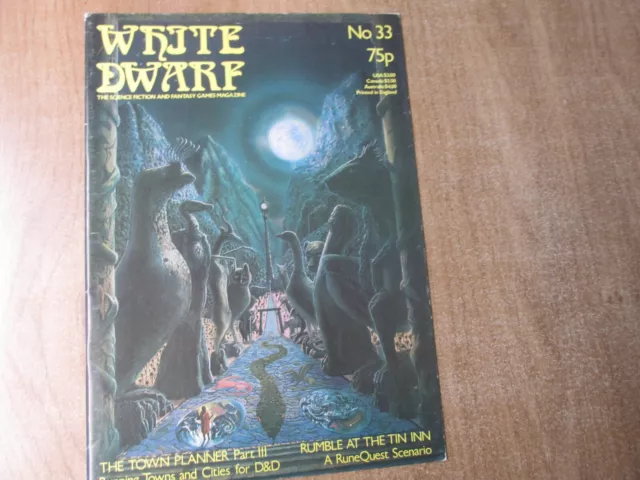 White Dwarf Mag Magazine Rpg Vgc Tsr Merp Gurp Ad&D Dungeon Dragon Gdw Issue 33