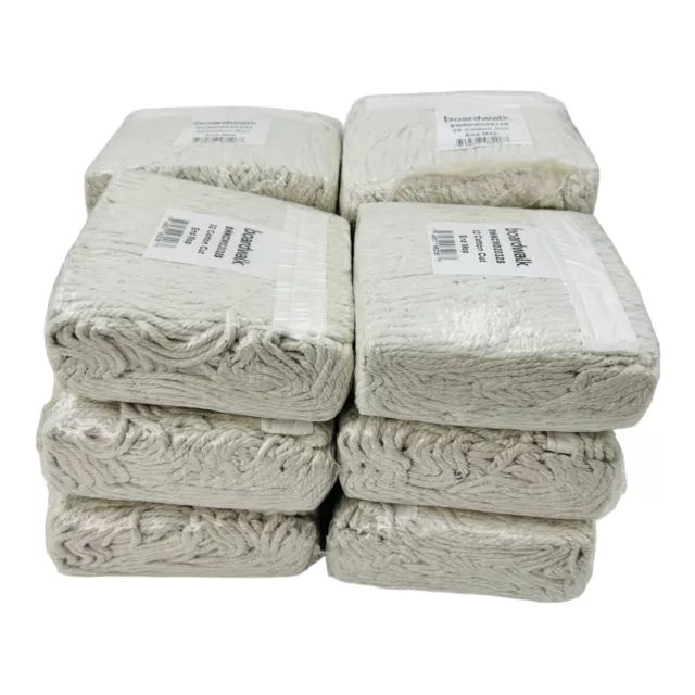 12 Count Boardwalk Cotton Mop Head Cut-End #32 White BWKCM02032S