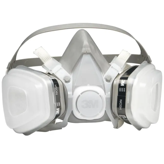 3M 7 IN 1 DISPOSABLE Half Face Respirator Facepiece Gas Mask Painting Spraying
