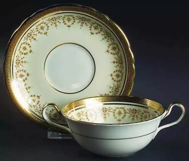 Aynsley, John Gold Dowery Cream Soup & Saucer 2148131