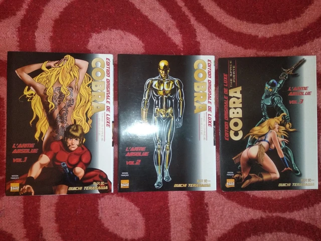 COBRA THE SPACE pirate l'arme absolue 3 volumes manga très bon état