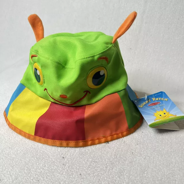 Melissa & Doug Cutterpilar Sunny Hat Wide Brim for Sun Protection Green 3-6 Yrs