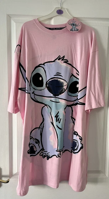 LADIES WOMEN'S PRIMARK Disney Stitch Nightie Nightshirt Size XL 18