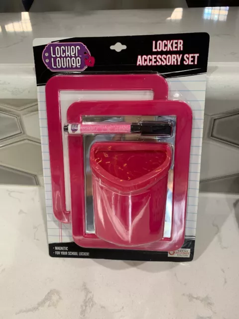 4 Piece Locker Accessory Set (PINK)by Locker Lounge