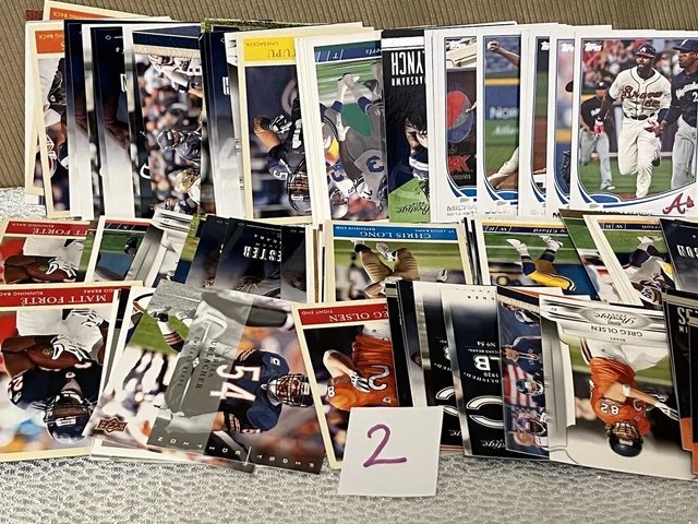 Vintage MLB Baseball Trading Cards + Football Cards Mixed Lot L2