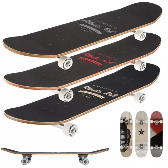 Skateboard Planche à roulettes Atlantic Rift Roues ABEC 9 Erable Gommes softs