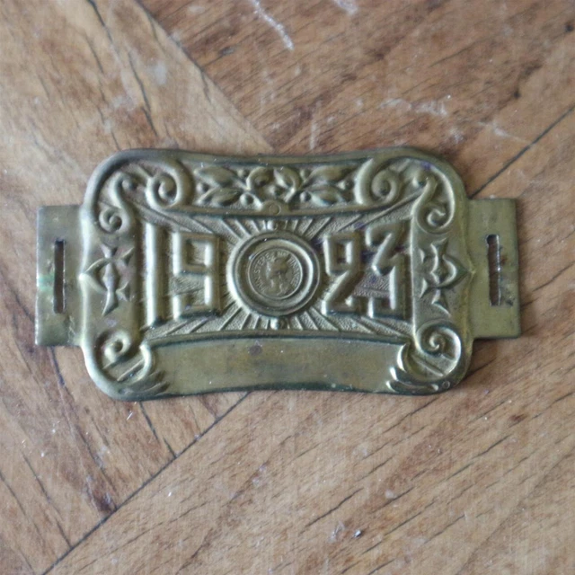 Ancienne Plaque Fiscale De Vélo / Vélocipède - Taxe Impôt 1912 (lot De 2 ?)