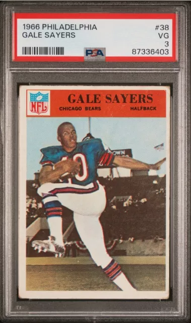 GAYLE SAYERS RC- 1966 Philadelphia #38 Rookie Card - PSA 3 (VG) (fresh grade)