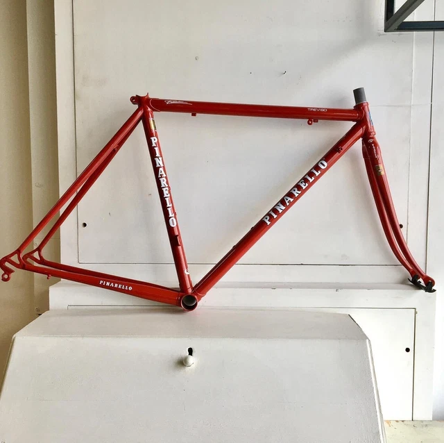 PINARELLO TREVISO ROAD frame fork vintage Columbus steel 50x52 cm eroica 800.00 PicClick UK