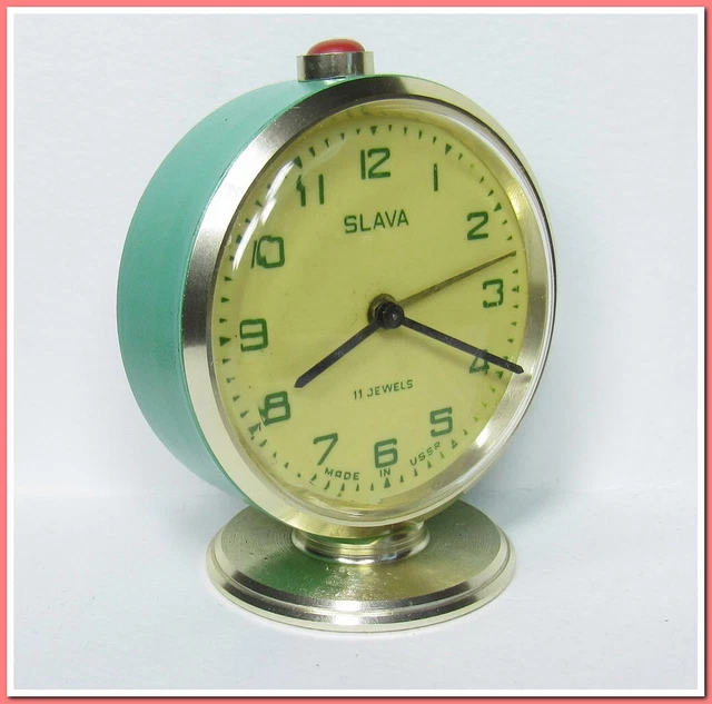 Horloge murale bleu turquoise style vintage années 50