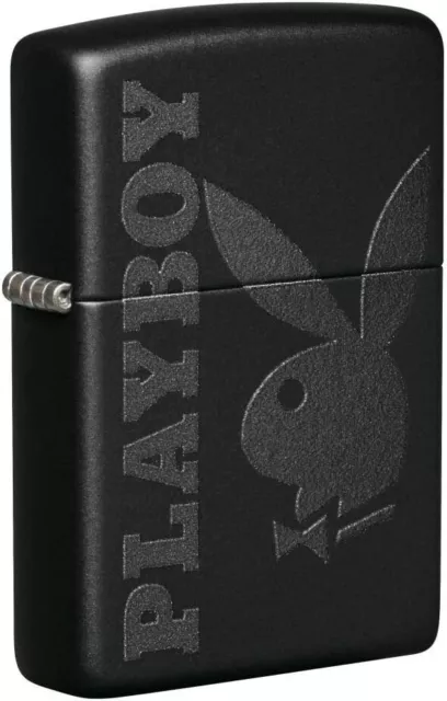 Zippo Playboy Black on Black Matte 49342