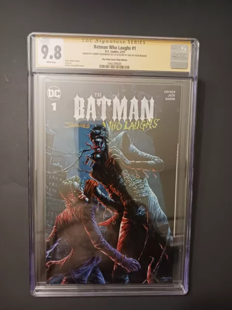 DC Comics batman who laughs 1 CGC SS 9.8 Johnny Desjardins exclusive  1st day
