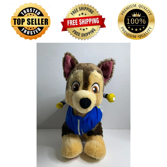 BUILD A BEAR Paw Patrol Chase Nick Jr Dog Animal Large Plush