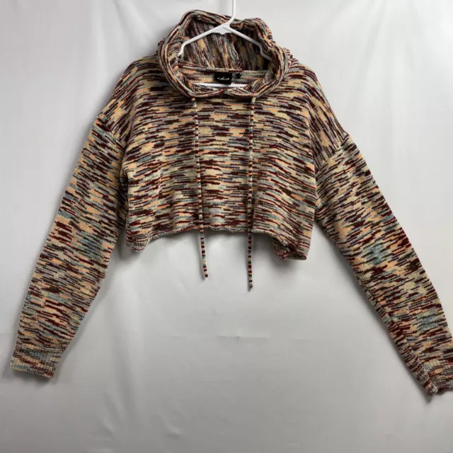 Urban Outfitters Out From Under Cropped Hoodie Sweatshirt Women Medium Space Dye