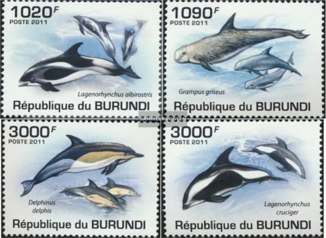 Burundi 2054-2057 (kompl. Ausgabe) postfrisch 2011 Delfine