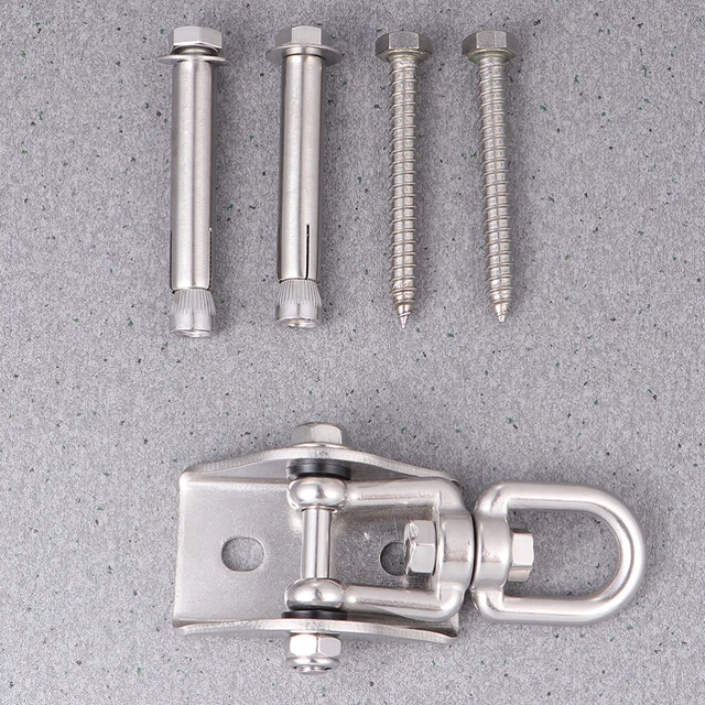 1 Set von Schwungstangen Set 360 ° Drehdose Stahl -Schwenkhaken für Beton