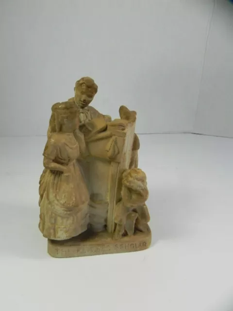 John Rogers Group Statue Statuary "The Favored Scholar" 1941 Miniature