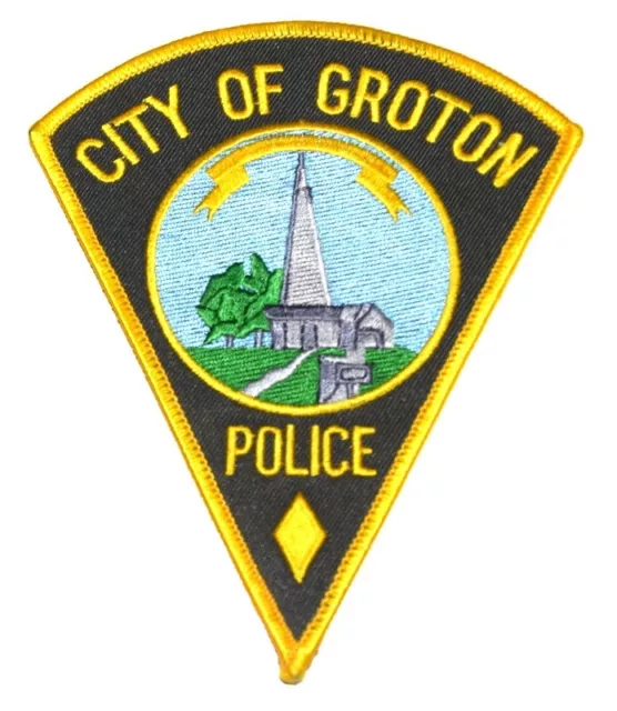 GROTON CONNECTICUT CT Sheriff Police Patch STATUE BANNER XL 5.5”
