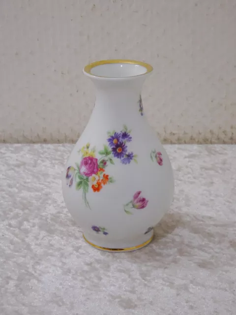 wUFkYy - Antike Thomas Design Porzellan Vase - Vintage 1927 - Blumen - 12 cm