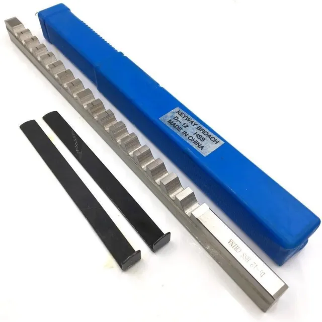 D Type 12mm Push Metric Size Keyway Broach Cutter Cutting Tool CNC Metalworking