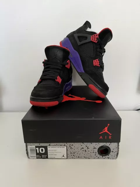 AIR JORDAN 4 Retro NRG Raptors 2018 UK9 Great Condition 160.00