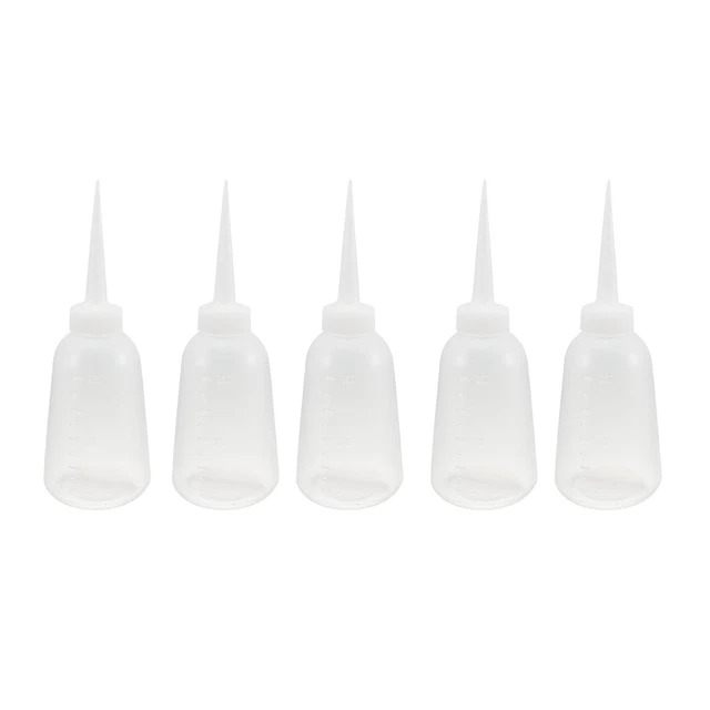 Bouteille Écraser Distribution 300ml/ 10oz Bouche Stockage Amovible Blanc 5Pcs