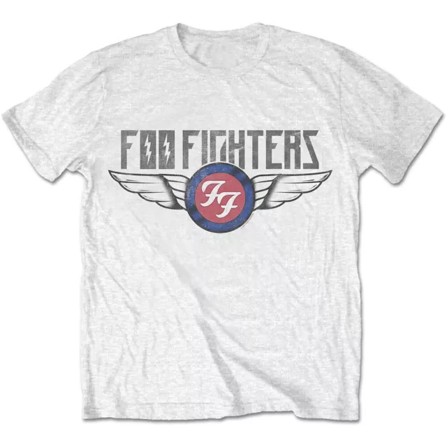 White Foo Fighters Dave Grohl Logo officiel T-shirt Hommes unisexe