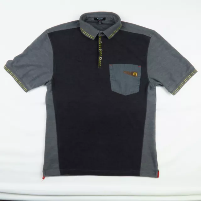 McDonalds Crew Member Uniform Polo Shirt Size S Small Grey by Timeless Elements